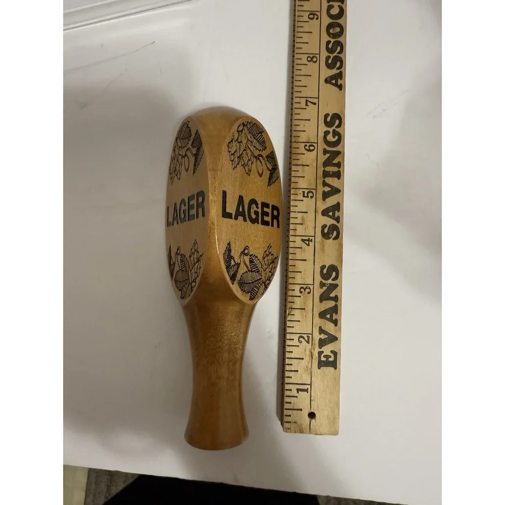 Beer Tap Handle – 6.50'' Natural Wood‎ Lager Tap Handle for Draft Bar System